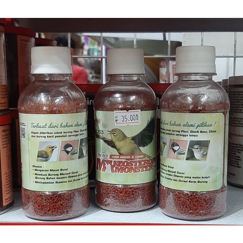 Red Zomo Voer Pleci Zomo My Zosterops Monster Voer Harian & Lomba Super Roll Gacor Ngalas