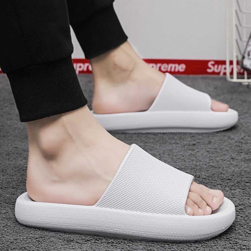 Sandal Selop Rumah Anti-Slip Slipper Jalan Santai / Pantai / Kamar Tidur Premium Anti Licin dan Kotor Bahan EVA Berkualitas Rubber Sendal Wanita / Pria Nyaman Tebal Empuk Desain Simple