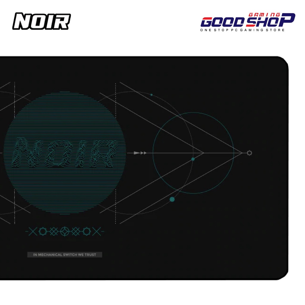 Noir Geometric Visual Deskmat Mousepad