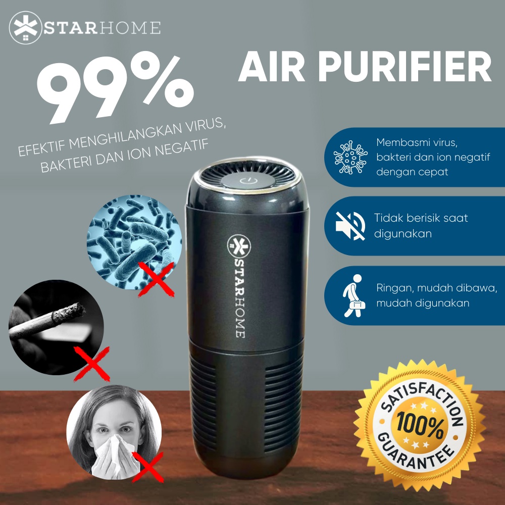 Pembersih Udara Car Air Purifier PM 2.5 Penyaring Penjernih Udara dengan Saringan HEPA 12 Filter Y20