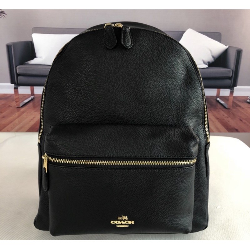 BACKPACK BLACK LEATHER