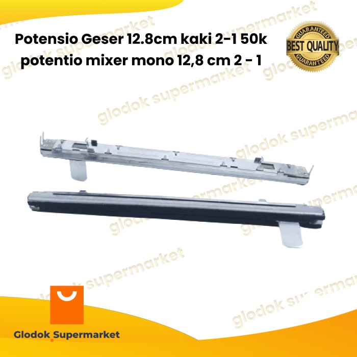 Potensio Geser 12.8cm kaki 2-1 50k potentio mixer mono 12,8 cm 2 - 1