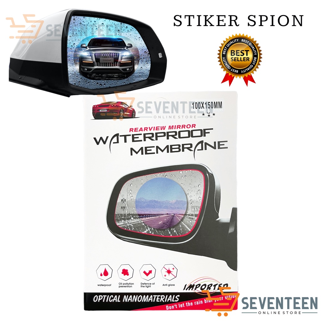 SEVENTEEN ANTI FOG SPION MOBIL ANTI HUJAN ANTI GORES KACA SPION MOBIL MOTOR STIKER ANTI EMBUN SPION MOTOR ANTI SILAU