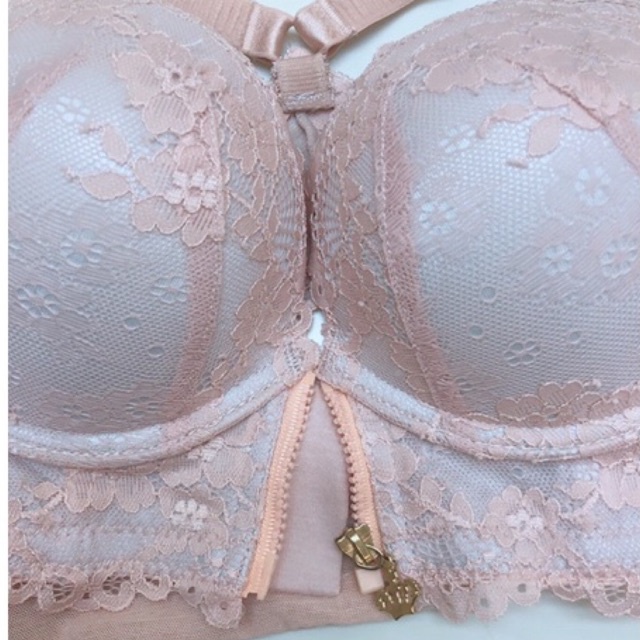 Bra Set (K-BS19) BH + Panty / busa push up dan TANPA KAWAT KANCING DEPAN