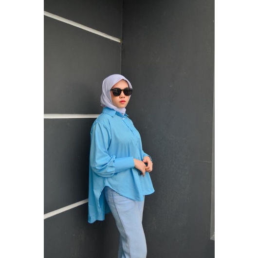 Basic Oversize By Keenanthi / Kemeja Kue / Cewek Kue / Kemeja Wanita / Kemeja Oversize / Kemeja Basic