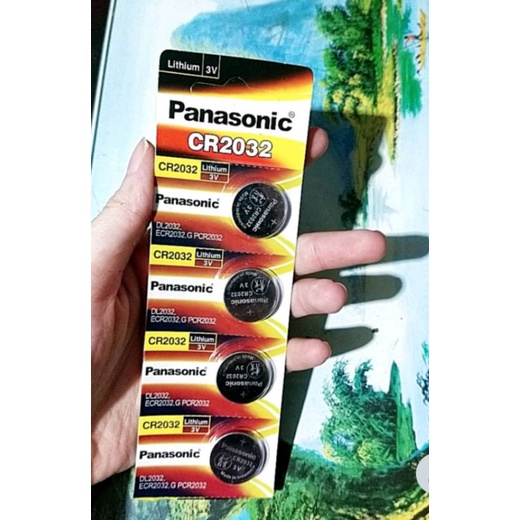 Baterai CR 2032 Panasonic 3V Battery CR2032 Kancing Lithium