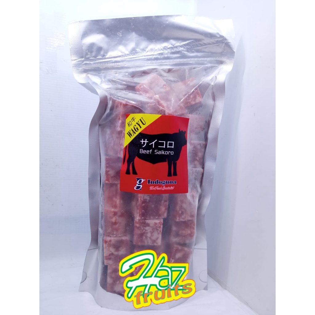 

Wagyu Beef Saikoro 500 gram - 100% Daging