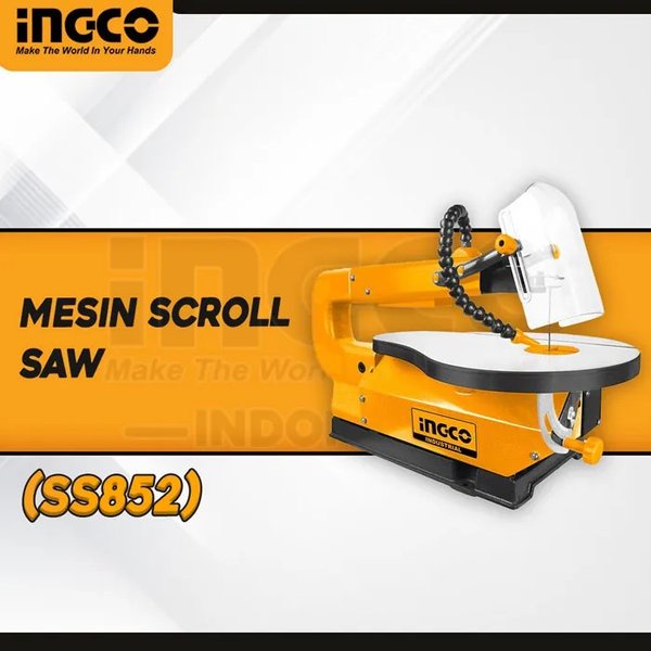 Jual Mesin Gergaji Ukir Kayu Multiplek Scroll Saw INGCO SS852 Geraji