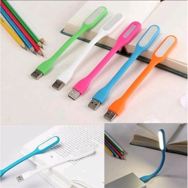 USB LED Lamp / Lampu Sikat Gigi emergency lamps light portable belajar baca laptop powerbank