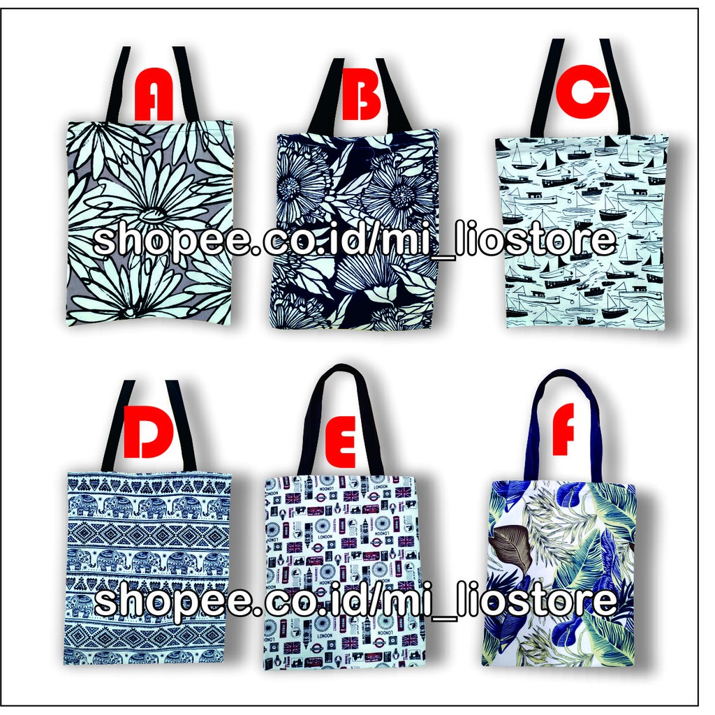 TOTEBAG WANITA RESLETING JOGJA / TAS TOTE BAG KANVAS SHOPPING/KULIAH/SEMINAR