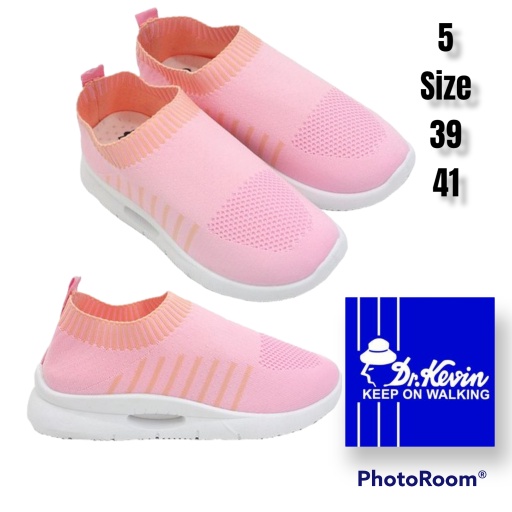 5 Dr. Kevin- Sepatu Kasual Sneaker Wanita Women Sneakers tanpa tali