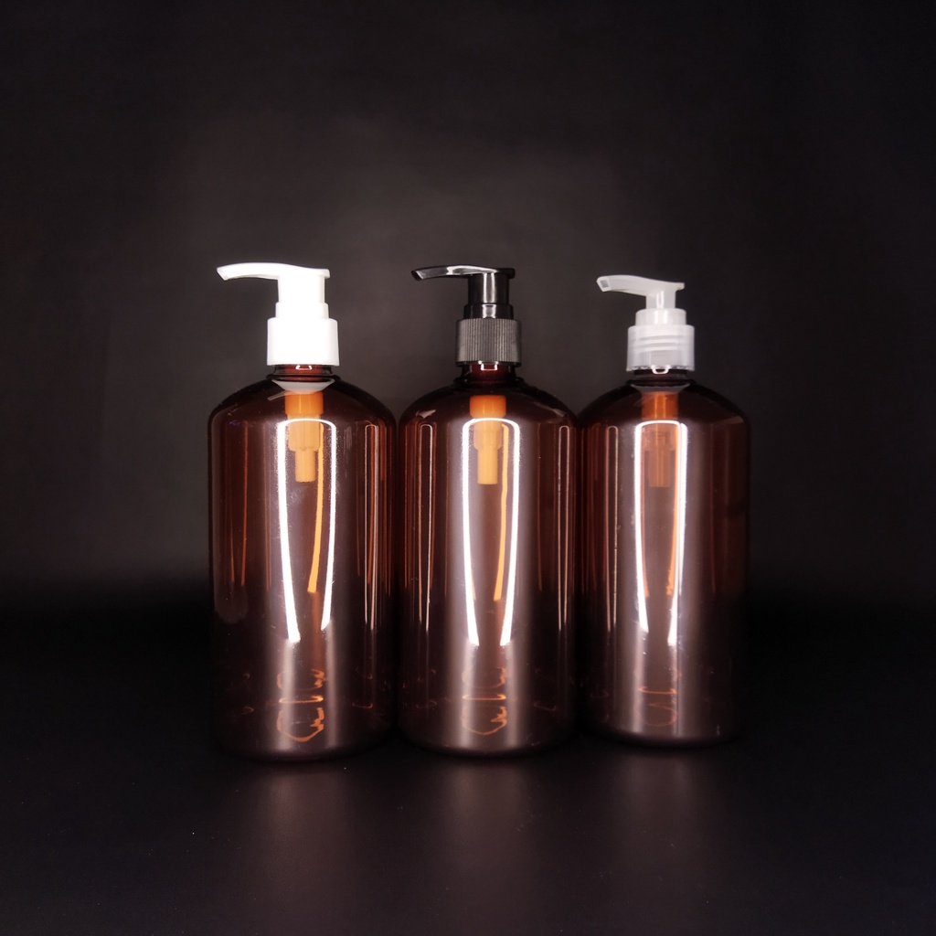 BOTOL 500ML CLEAR PUMP LOTION NECK 24 PET TEBAL SANITIZER LOTION