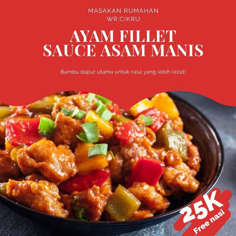 

ayam popcorn fillet variant sauce