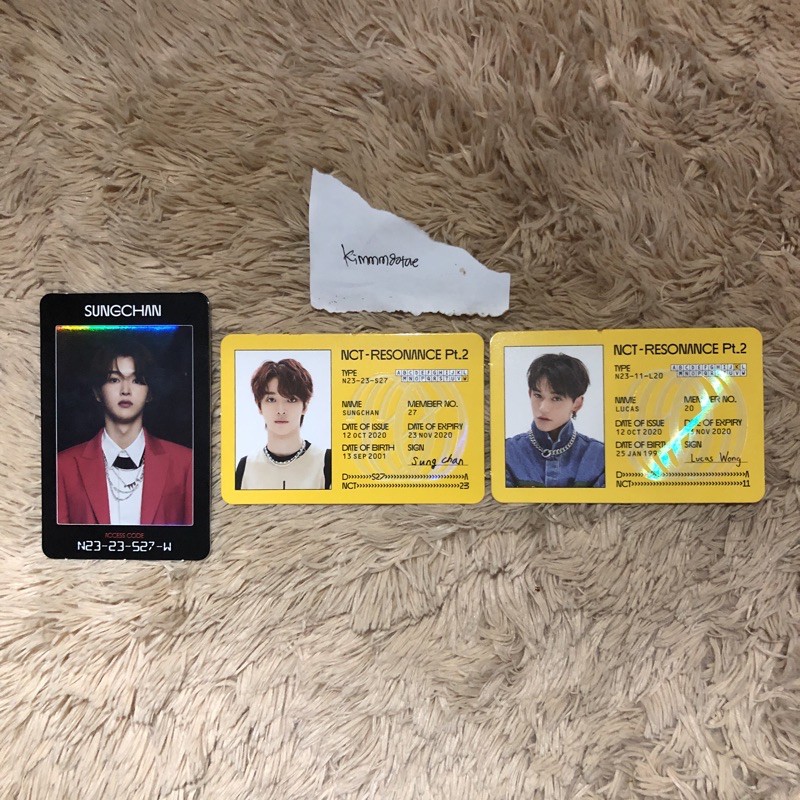 AC ID NCT SUNGCHAN LUCAS
