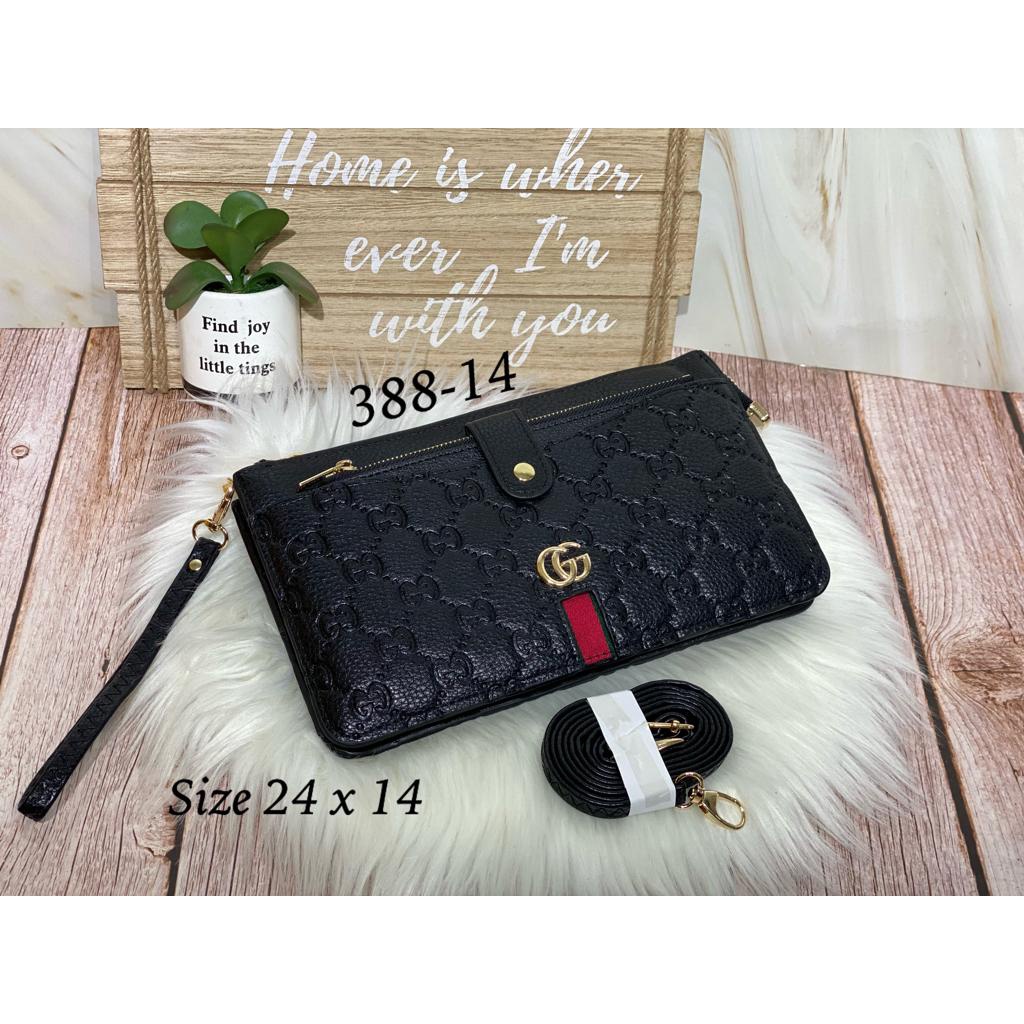 CLUTCH HANDBAG 3 RUANG IMPORT PREMIUM 388 EMBOSS DAN WP