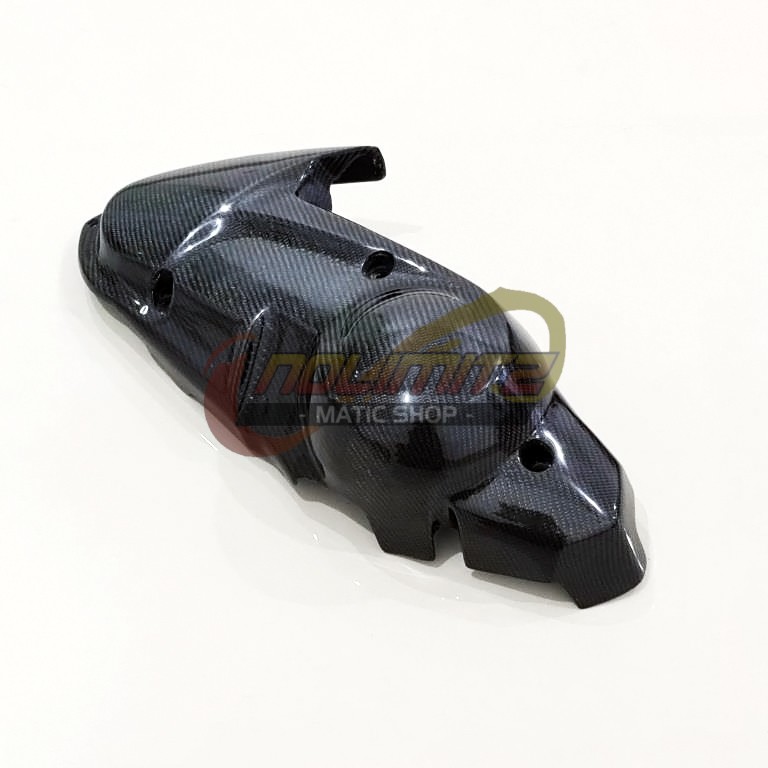 Cover Tutup Pelindung CVT Mesin Carbon Kevlar Parts Ori Yamaha NMAX