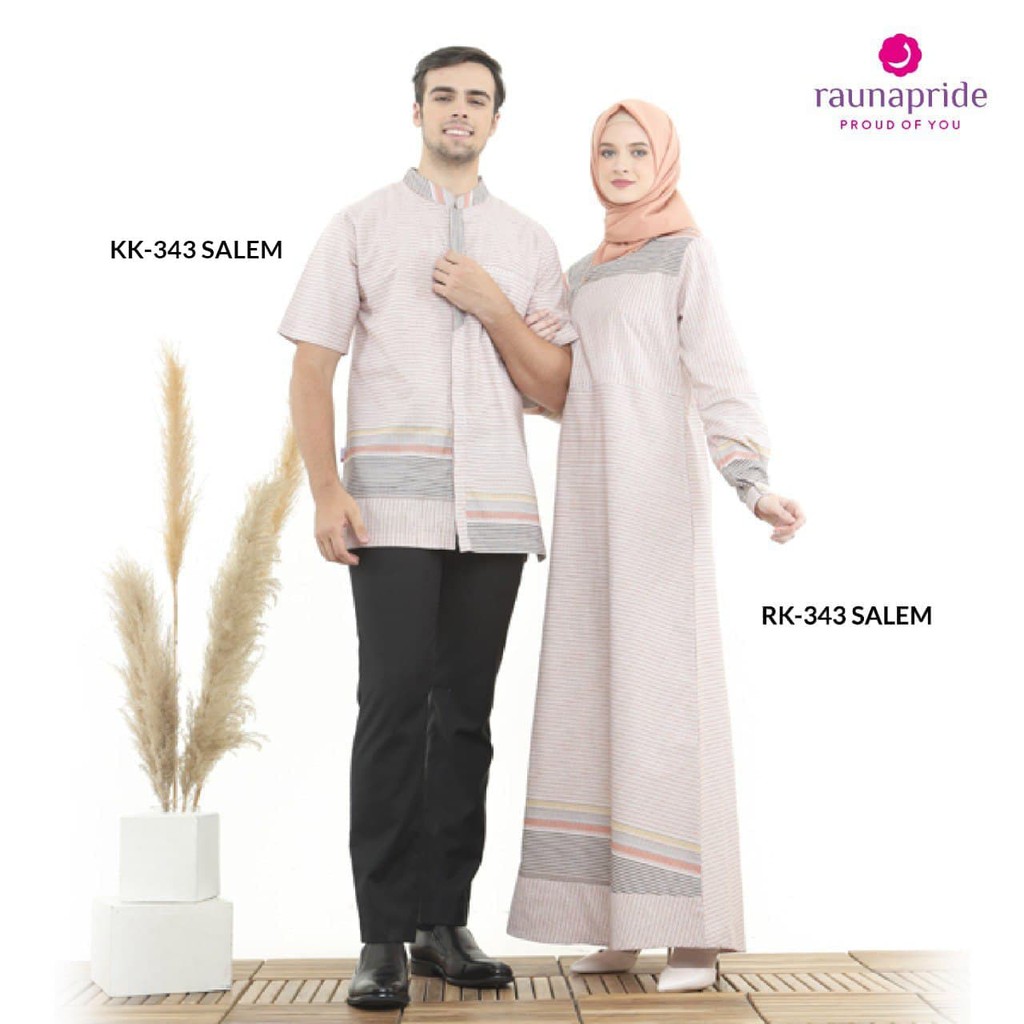 Couple Baju Muslim Rauna 343 Salem / 344 Biru