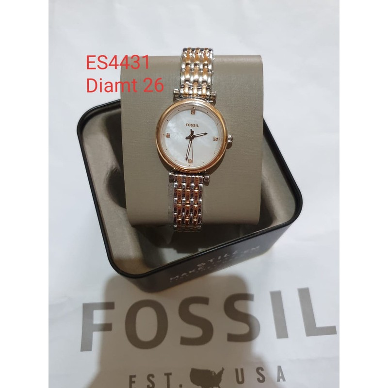 jam f0ss1L stainless steel watch gold silver es4431