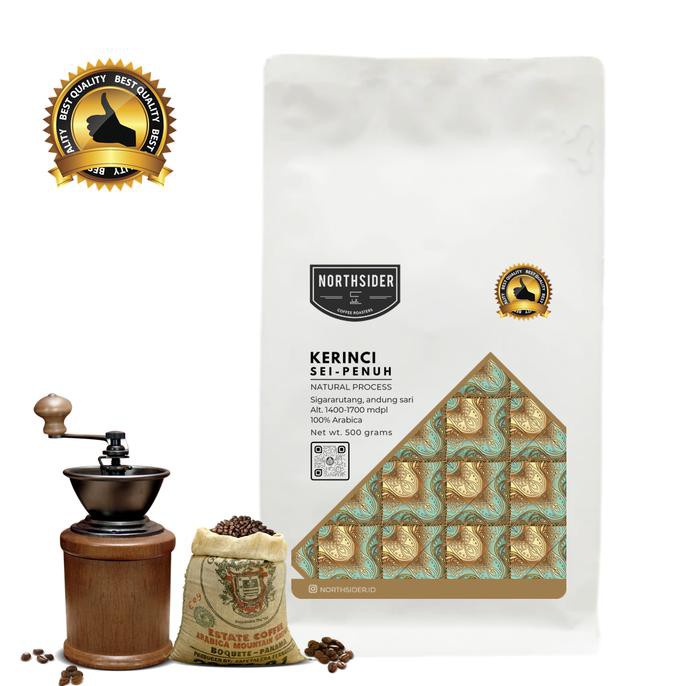 

BIJI KOPI ARABIKA KERINCI MT NATURAL - 500GR NORTHSIDER COFFEE - BIJI KOPI