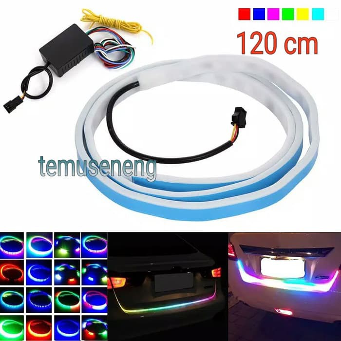 120 Cm Lampu Led Bagasi Mobil Dc 12 V Rgb Rem Belakang Strip Tail Warna Warni