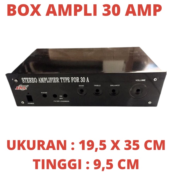 BOX POWER AMPLIFIER KOSONG STEREO 30A 30 A 30AMP 30AMPERE 30 AMP AMPERE TRAFO TRAVO RAKIT BOK BOKS K