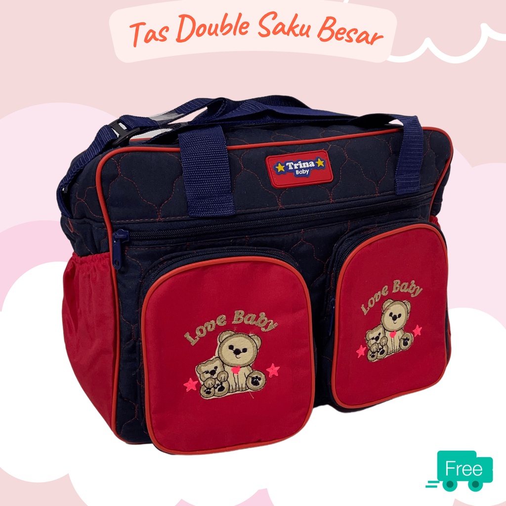 Tas Bayi Besar Double Saku