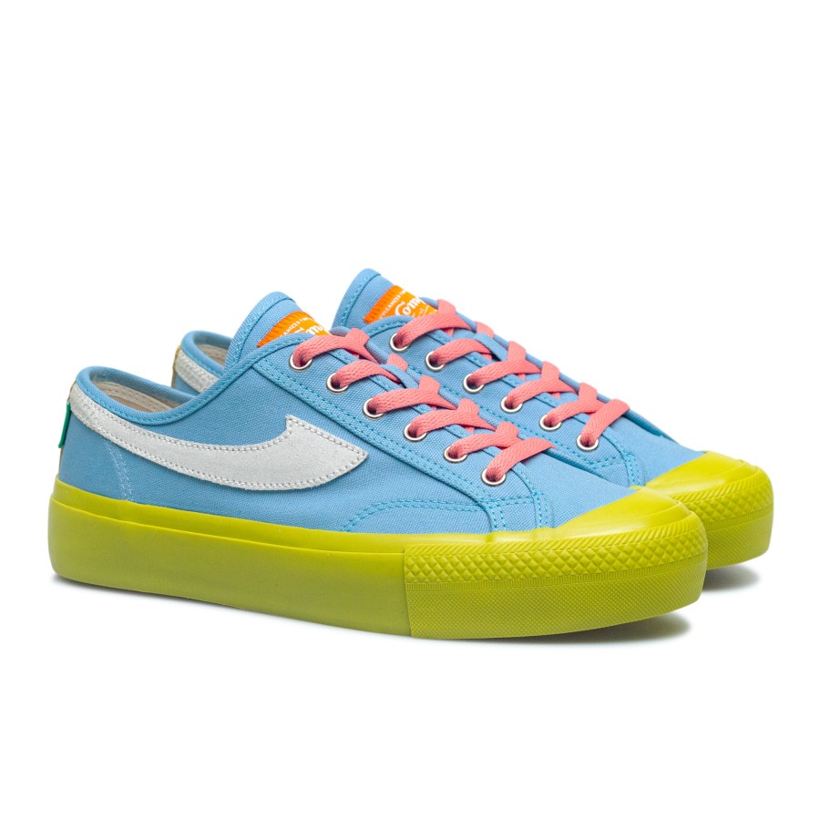 Sepatu Compass Matcha Low Version [White Matcha/Blue Matcha]-5