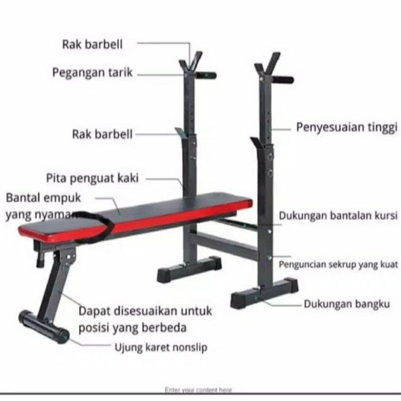 Benchpress new mini/alat angkat beban