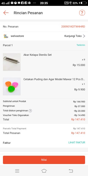 Akar Kelapa Stenlis Set