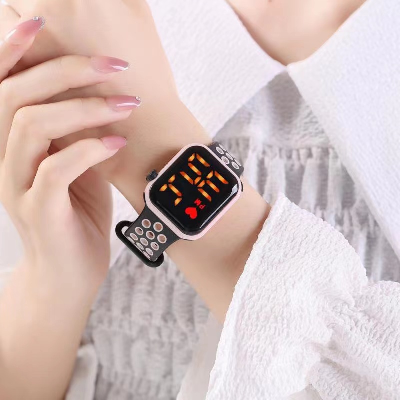 COD✅ Jam Tangan Digital Wanita Pria  Rubber Electronic Fashion Watch LED Import Baru   S1169