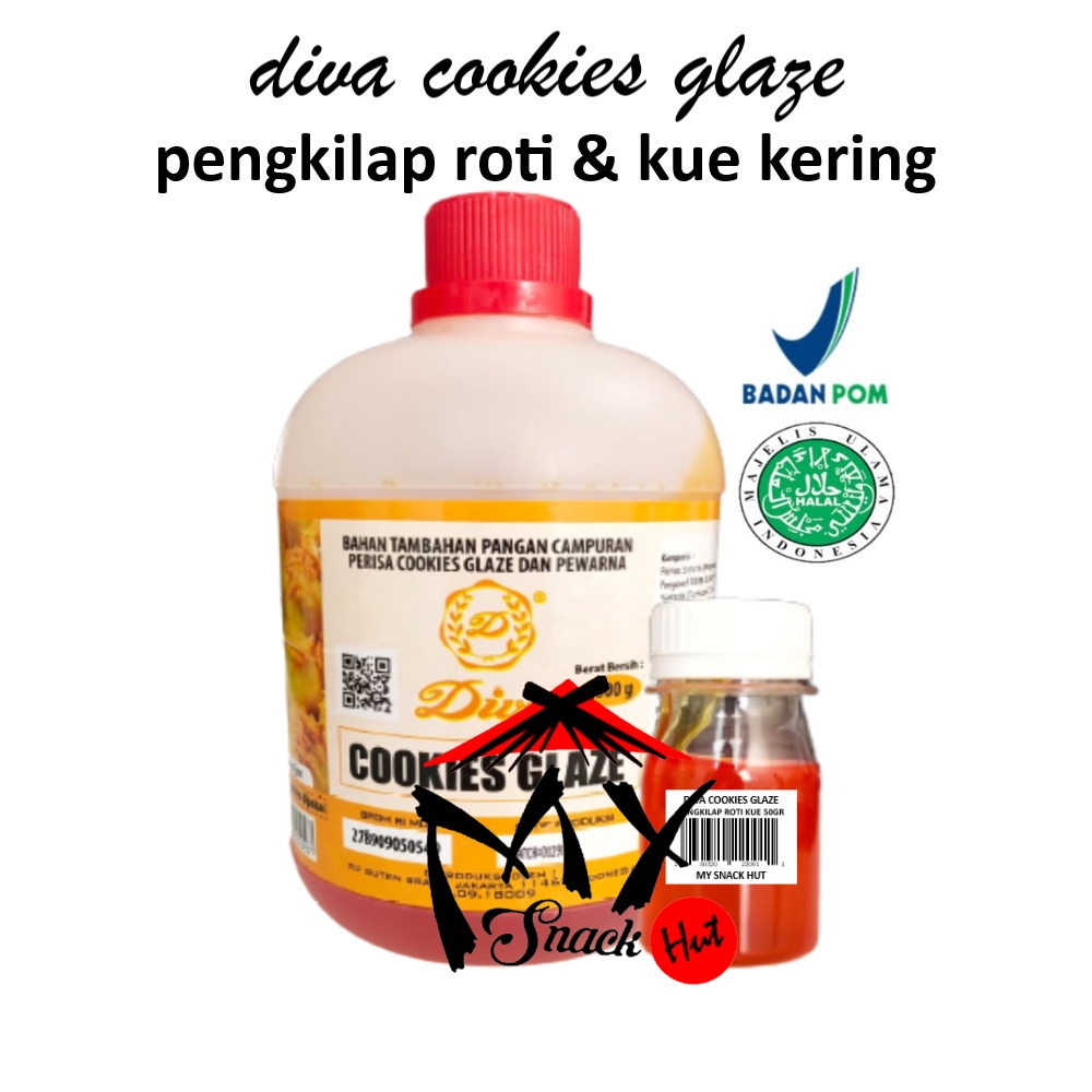 PENGKILAP KUE CAIR - PENGILAP ROTI KERING DIVA COOKIES GLAZE PEMOLES EGG PENGGANTI KUNING TELOR TELUR GLOSS