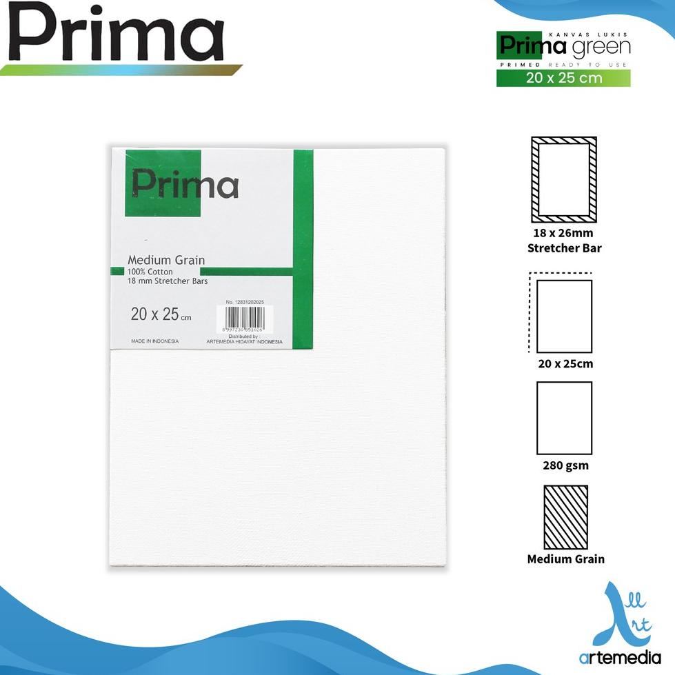 

[Perfect** Kanvas Lukis Prima Green 20x25cm Cotton Canvas ##