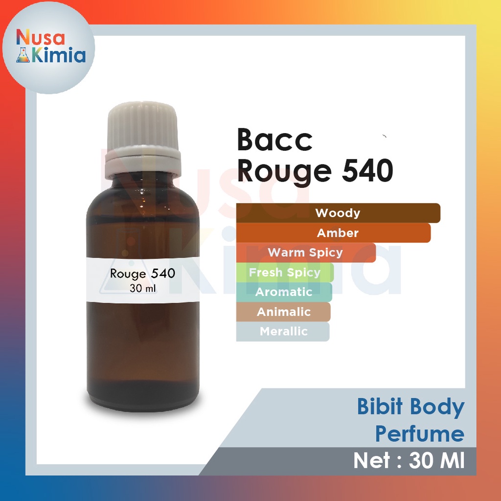 Bibit Minyak Wangi Refill Bacc Rouge 540 Premium Grade