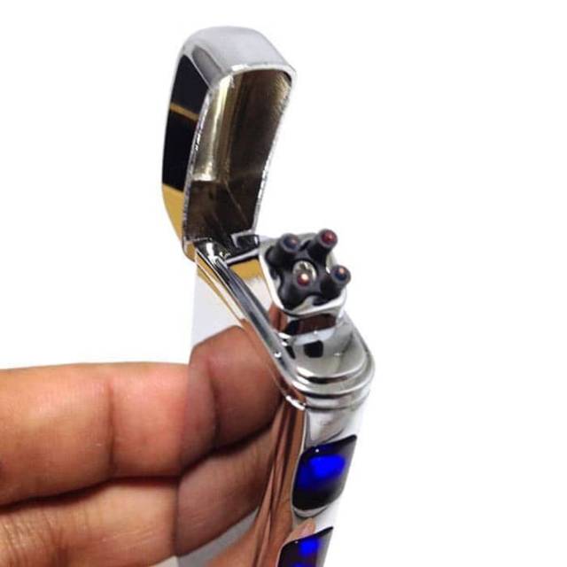 KOREK API ELEKTRIK USB 9419 SILVER CHARGER KOREK LISTRIK FINGER PRINT