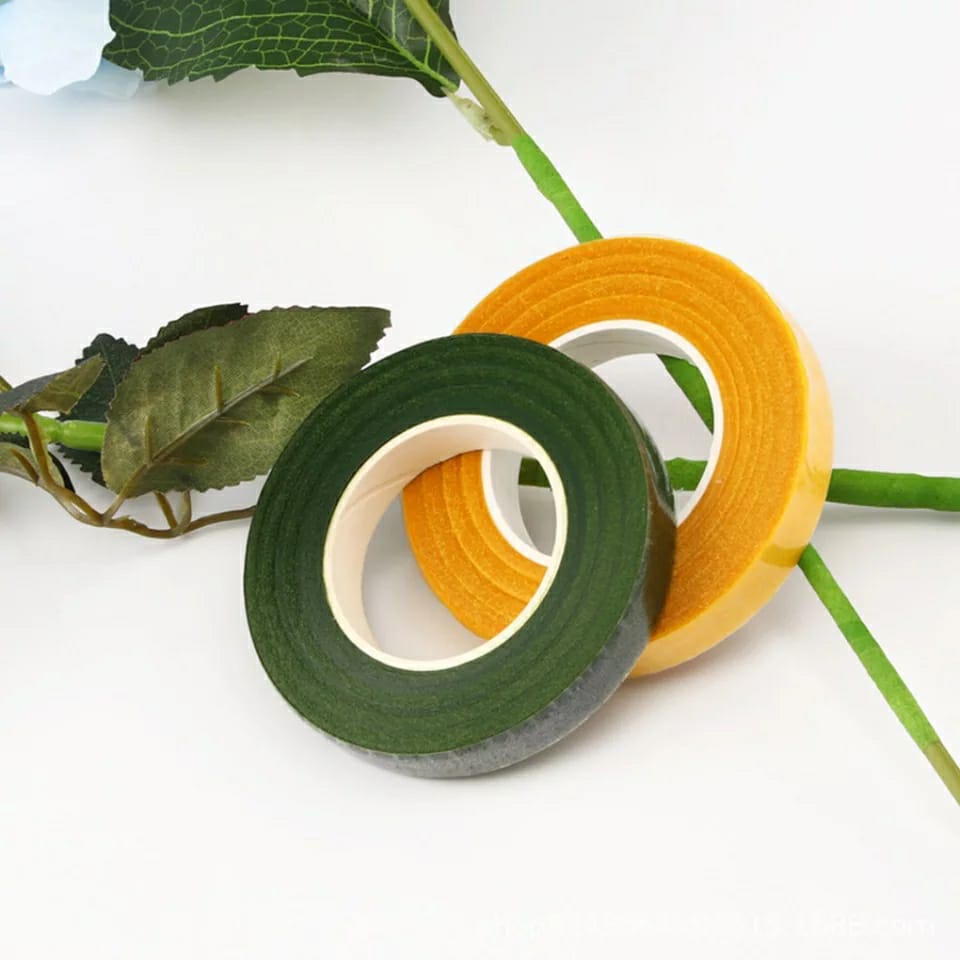 Floral Tape Pengikat Bunga Isolasi Daun Alat Bahan Souvenir Kerajinan Craft DIY Harga/Roll