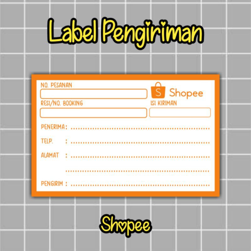 

Label Pengiriman Shopee/50 Lembar