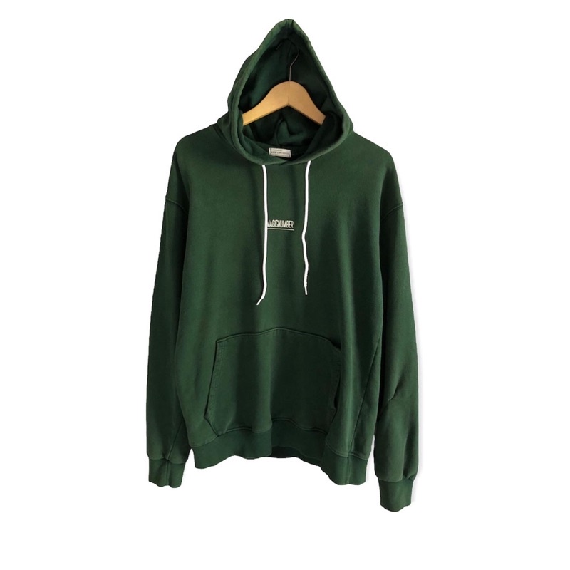 Hoodie second hijau botol
