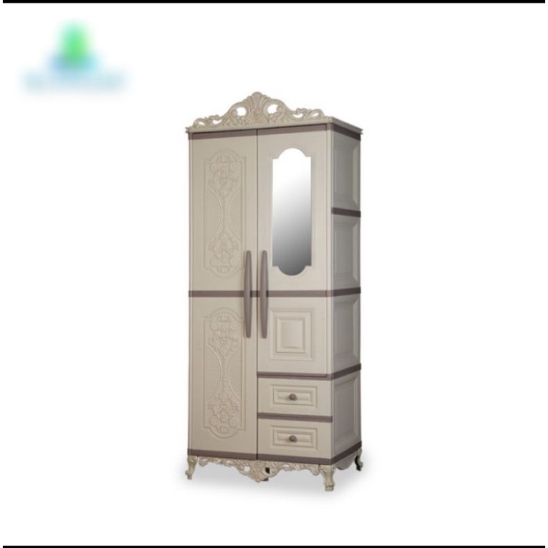 LEMARI PLASTIK 2 PINTU OLYMPLAST