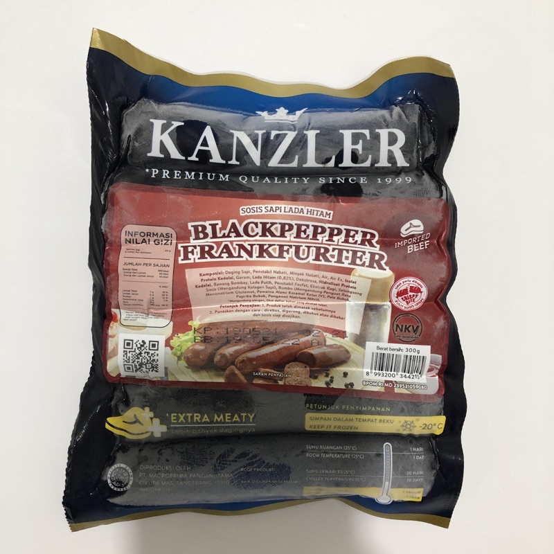 

SOSIS KANZLER BLACKPEPPER FRANKFURTER