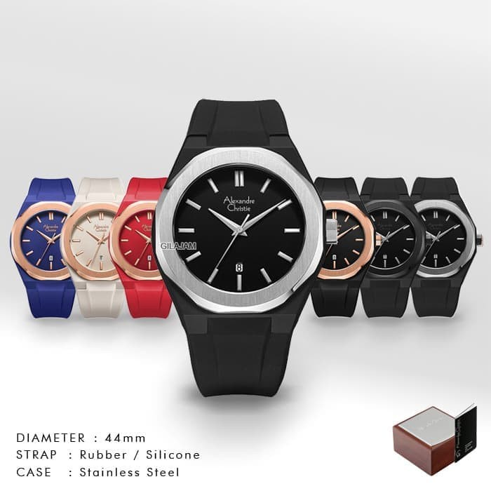 ALEXANDRE CHRISTIE AC 8613 MD RUBBER PRIA WANITA