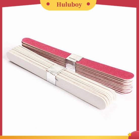 Huluboy Huluboy♡ 10pcs Balok Buffer Pengikir Kuku Untuk Manicure / Pedicure