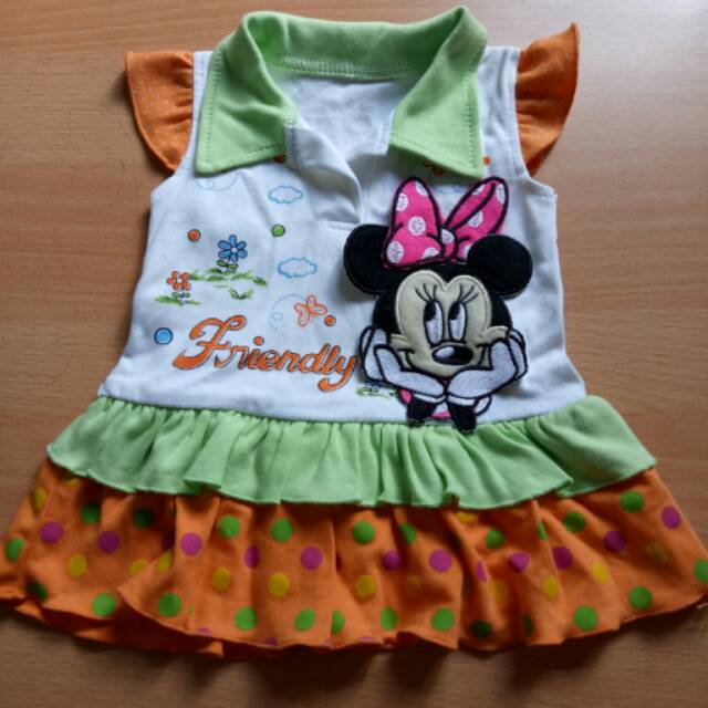 Dress bayi baju anak perempuan usia 3-12bln