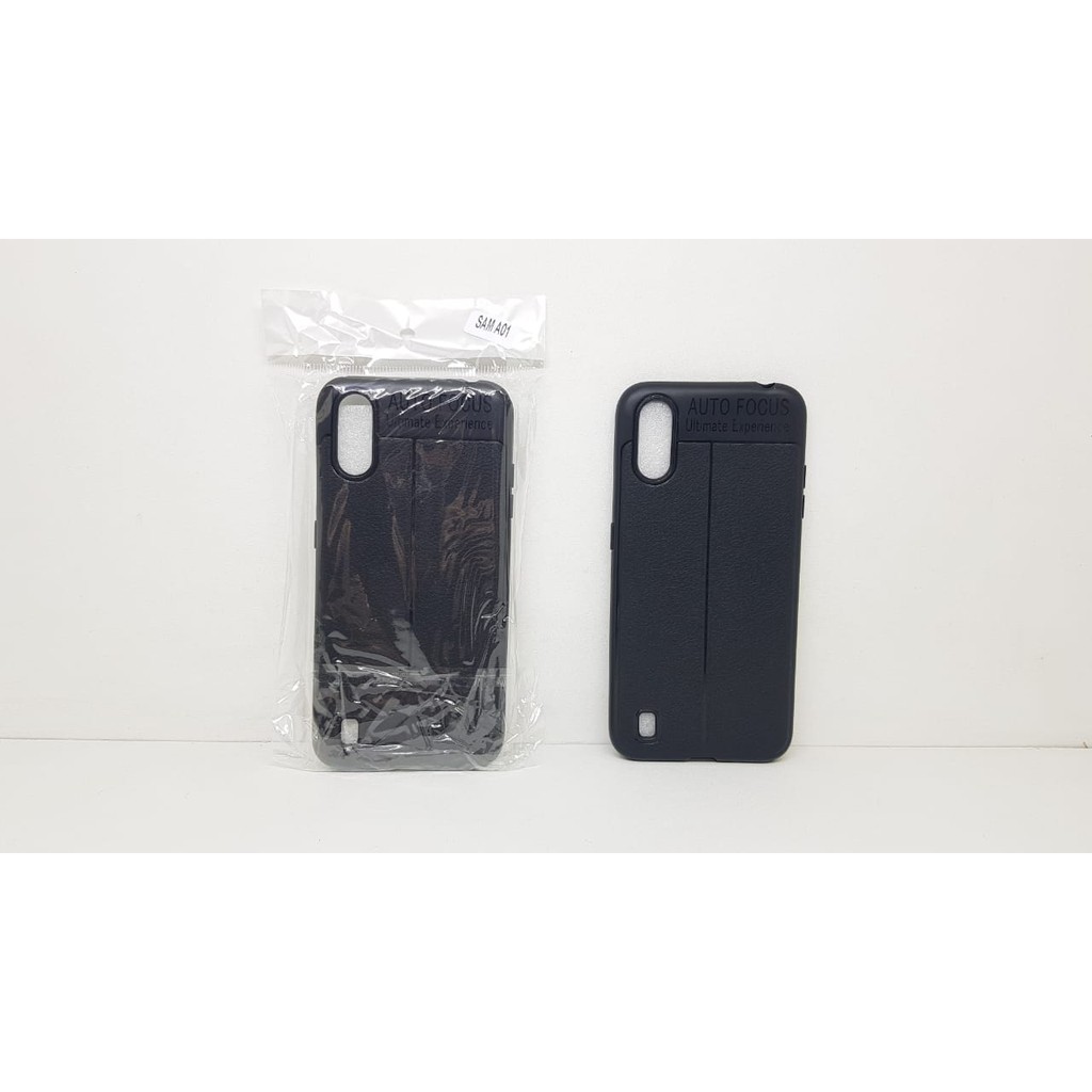 Auto Fokus SAMSUNG A01 5.7 inchi Leather Soft Case SAMSUNG A015F AUTOFOCUS Motif Kulit Jeruk