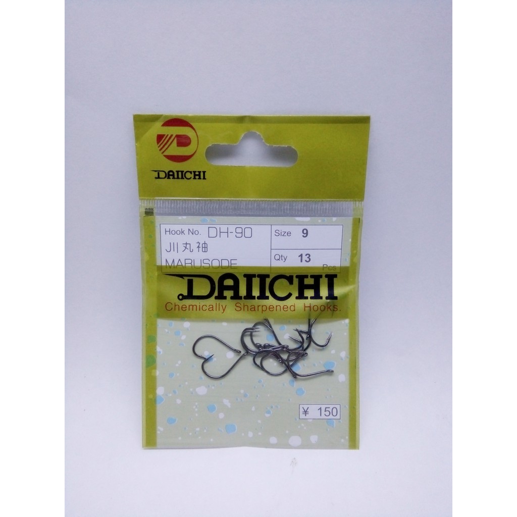 Mata kail Daichi  / pancing Daiichi tipe DH90(hitam) dan DH91(putih)-1
