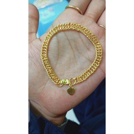 Gelang Lepes/Papan Lapis Mas 24 karat kemiripan 100% persis emas asli