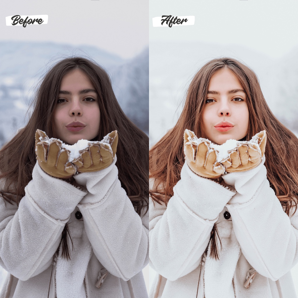 10 Lightroom Preset Winter IOS/Android and Dekstop