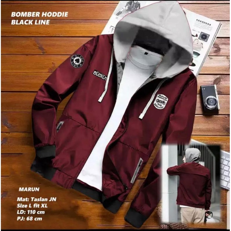 JAKET BOOMBER PARASUT MODEL TERBARU JAKET BOOMBER PRIA EMBLEM ATASAN TERBARU KEKINIAN SUKAJAN VARSIT