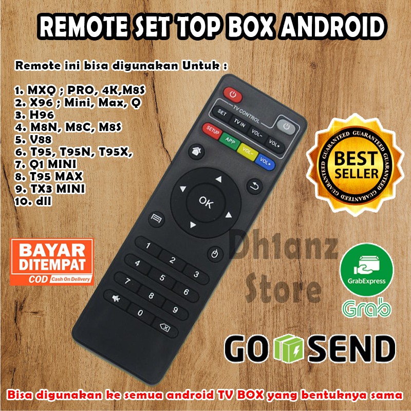 Remote Transvision XStream Seru / X96 MINI  / MXQ 4K / MXQ PRO / MXQ PRO 4K / H96 / T95 / TX3 MINI / Q1 Mini