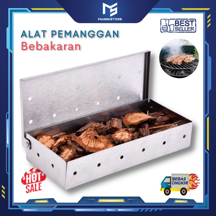 Pemanggang Sate Bebakaran Ayam Ikan Portable Tempat Arang BBQ Box