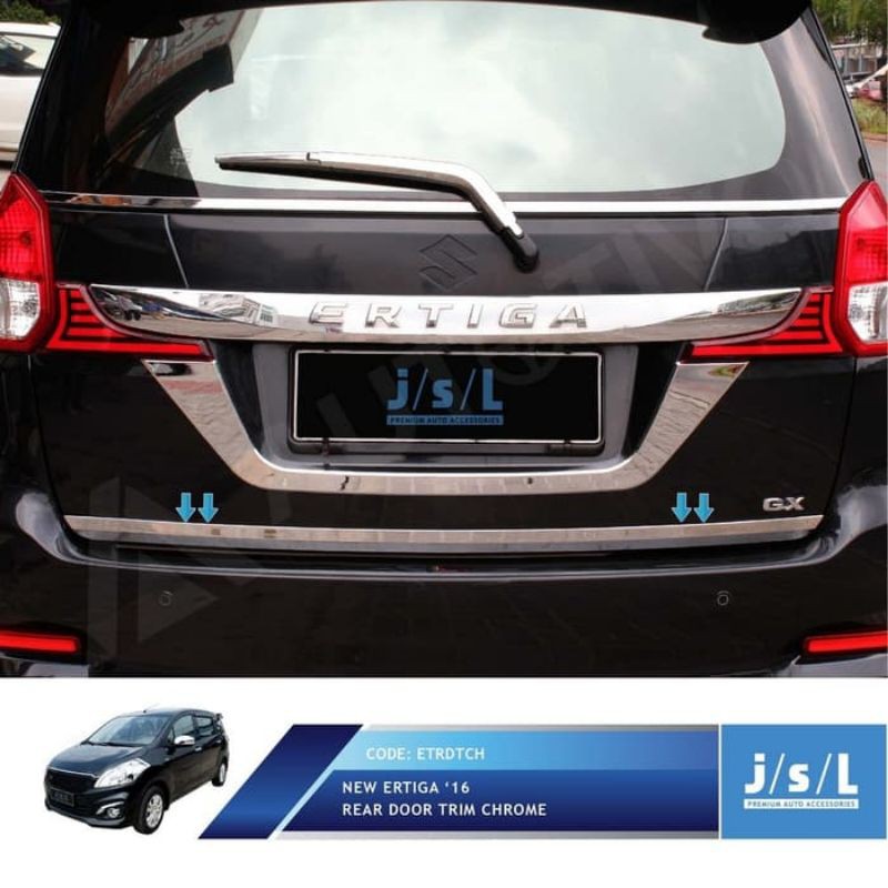 New Suzuki Ertiga List Pintu Belakang Trim JSL/Rear Door Trim Chrome